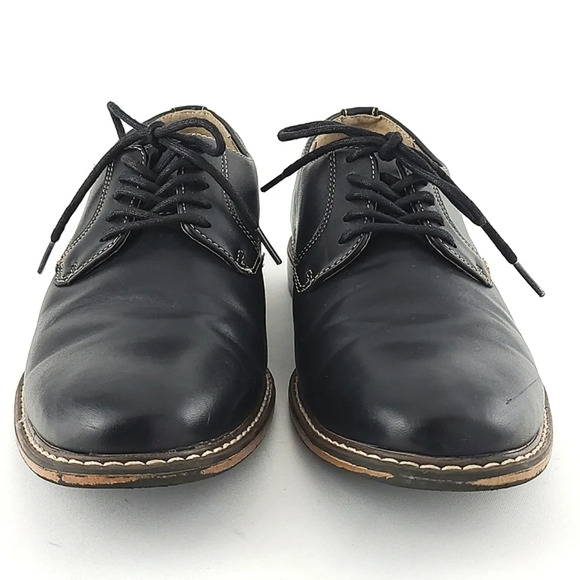 Classic Black Leather Men's Shoes - Picture 4 of 15